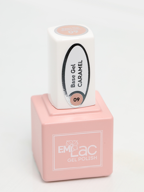 E.MiLac Base Gel Caramel #09, 9/15 ml.