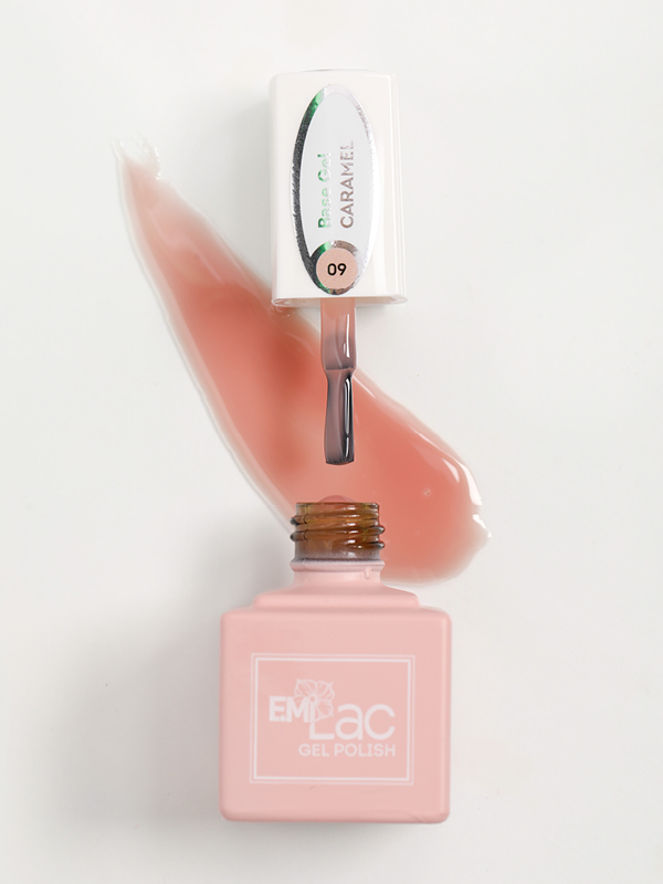 E.MiLac Base Gel Caramel #09, 9/15 ml.
