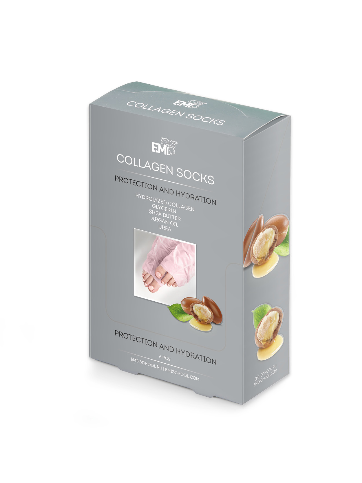 Collagen Socks Set, 6 pcs