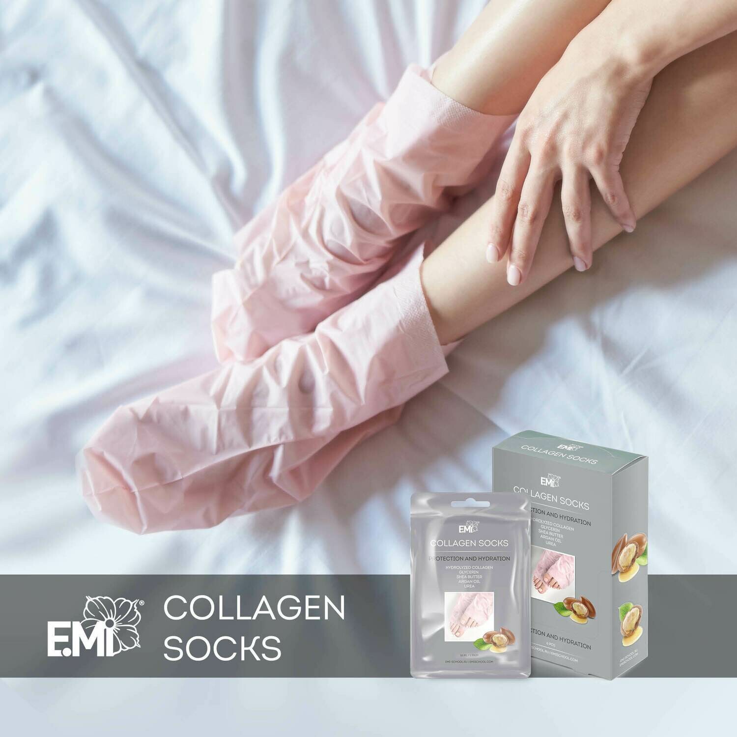 Collagen Socks Set, 6 pcs