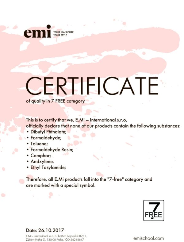 7-Free Certificate