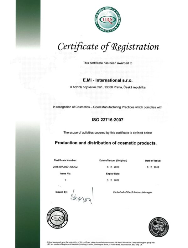 Registration Certificate